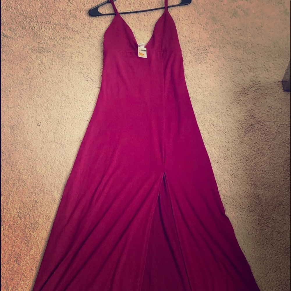 Thin strapped ankle length dress